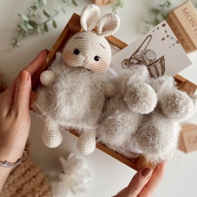 Resim Amigurumi Yumoş Tavşanım Gift Box - Tavşan Kulak Patik 