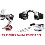 Resim Bisiklet Tx-43 Vites Takımı Komple Set 3'lü 