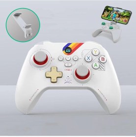 Resim Sones Z03 Kablosuz Bluetooth Oyun Kumandası Switch / Ios / Android / Pc / Ps3 / Ps4 İçin , Özellik: Yıldız Beyazı + Braket Diğer 