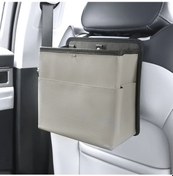 Resim Xuweiwei Gray Multi Fonksiyonlu Katlanabilir Araba Çöp Kutusu Koltuk Arkası Asılı Depolama Çantası 