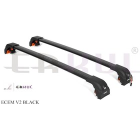 Resim Erkul Ecem V2 Siyah Ara Atkı/tavan Barı 120 Cm Flush Tip Çıtalar İçin 