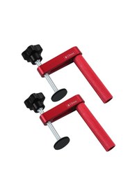 Resim Xiyyadms Ahşap İşleri İçin Manuel Alüminyum Preslama Aleti - Masaüstü Sabitleyici Klips, Dıy Projeler İçin 2'li Set 19mm 