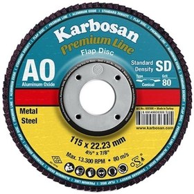 Resim Karbosan Premium Ao 180 Flap Disk 80Kum - 983225 