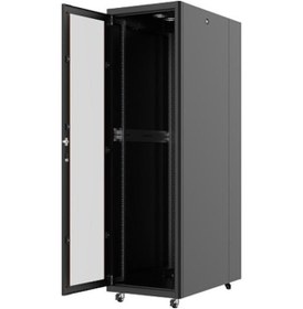 Resim AGER 32U 600x1000mm Dikili Tip Siyah Kabinet Vega AG-VB32U6010S1 Cam Kapak 