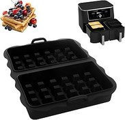 Resim Airfryer için waffle kalıbı, silikon waffle kullanımı, Ninja AF300EU, AF400EU, AF451EU, SL400EU & AF500DE ile uyumlu, sıcak hava fritözü için waffle plakası aksesuarı 