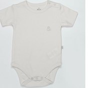 Resim Bistyle Organik Natural Basic Style Yarım Kol Body Bs17103 Ekru 