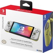 Resim Hori Nintendo Switch Oled Split Pad Compact Light Grey Yellow Edition Oyun Kolu 