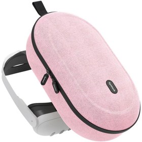 Resim SYNTECH Medium Sert Taşıma Çantası Meta Quest 3s/3/Oculus Quest 2 Uyumlu, Pembe M42-PM 