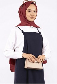 Resim unika boutique Tesettür Askılı Jile Elbise Dokuma 