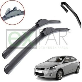 Resim Hyundai Accent Blue Ön Cam Silecek Süpürgesi Takımı 2011 - 2015 Sağ Sol Takım 