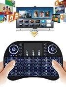 Resim Factorial Türkçe Kablosuz Mini Klavye Lg Philips Samsung Vestel Tv Uyumlu Ledli Konsol Klavye Mouse 