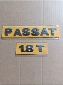 Resim Volkswagen 1.8t Passat Yazısı " Passat - 1.8 T" Bagaj Yazi 2'li 