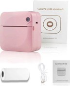 Resim Willowhaven Mini Kablosuz Mürekkepsiz Fotoğraf Yazıcısı - Pembe, Termal Etiket, Cep Boy, Ev Kullanım İçin Pembe 