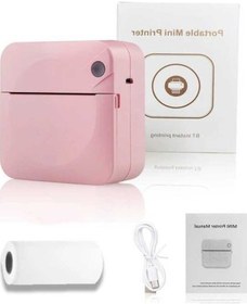 Resim Willowhaven Mini Kablosuz Mürekkepsiz Fotoğraf Yazıcısı - Pembe, Termal Etiket, Cep Boy, Ev Kullanım İçin Pembe 