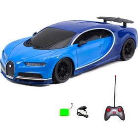 Resim 1:14 Uzaktan Kumandalı Bugatti Veyron Mavi Işıklı Şarjlı 