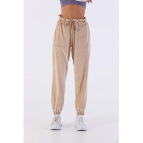 Resim Sportswear Comfort Kadın Basic Camel Eşofman Altı 21089 