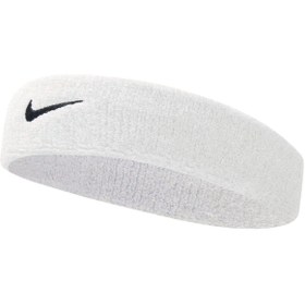 Resim Nike Swoosh Beyaz Antrenman Saç Bandı (N.NN.07.101.OS) 