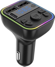 Resim G39 Fm Handsfree Bluetooth Modülatör MP3 Player Type-C Çıkışlı Araç Şarj Aleti 