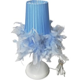 Resim Tüylü Erkek Kız Çocuk Odası Yatak Odası Abajuru Renk Seçenekli 