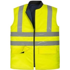 Resim İşmont Work Comfort Çift Taraflı Yelek Neon Sarı 