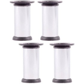Resim 12 Cm Plastik Tablalı Metal Gövdeli Baza Koltuk Kanepe Mobilya Ayağı 4 Adet Diğer 