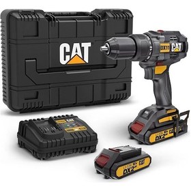 Resim Cat Dx11 18volt/2.0ah Li-ion Çift Akülü Kömürsüz Profesyonel Şarjlı Matkap 
