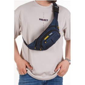 Resim Newish Polo Erkek Kumaş Usb Kulaklık Çıkışlı Crossbody Çapraz Göğüs Omuz Ve Bel Çantası New201 - Lacivert 