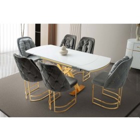 Resim Siyah / Gold Vista Neşe Sandalye Siyah 