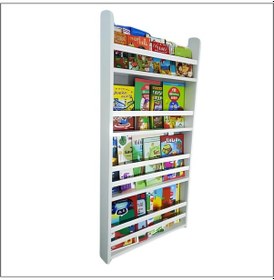 Resim Carmen 4 Raflı Montessori Kitaplık - Kendin Yap Kitaplığı - Mdf 5 Beyaz 