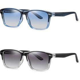 Resim Retro Kare Moda Gözlükleri - Şık Siyah Çerçeve, Günlük Kullanım, Fotoğrafçılık, İşe Giderken ve Çalışma İçin İdeal, Festivaller İçin Mükemmel Hediye, Her Gün Moda Gözlükleri|Retro Kare Gözlükler|Polikarbon Çerçeve 