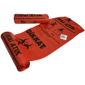 Resim ELDY Tıbbi Atık Poşeti 80x110 Jumbo Boy 100 Mikron TSE 13819 Belgeli 90Lt. 