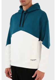 Resim Armani Exchange Erkek Sweat 6rzmlb Zj4xz 21cn Lacivert-beyaz Beyaz 