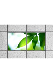 Resim Gök Panel 60X60 LED Panel Aydınlatma Armatür Avize Sıva Altı Desenli 1x2 Ikili Grup 46510152SA 