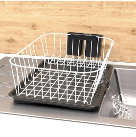 Resim Tekno-tel Teknotel Tek Katlı Bulaşıklık Tabaklık Oluklu Tepsi Beyaz KB085 