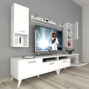 Resim Decoraktiv Eko 5200DA Mdf Retro Tv Ünitesi Tv Sehpası - Parlak Beyaz 