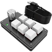 Resim Tek Elle Kablolu Rgb Klavye Mini Mekanik Klavye Usb Özel Klavye Makro Programlanabilir 