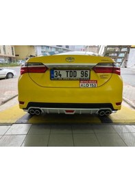 Resim Toyota Corolla Uyumlu Difüzör Arka Tampon Eki Gri 2013 