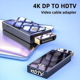 Resim 4K 60Hz DP'den HDTV'ye Adaptör - Yüksek Hızlı Video Kablosu Dönüştürücü, 4K Çözünürlüğü, 1080P Desteği ve HDTV Çıkışı ile Geliştirilmiş TV İzleme Deneyimi, TV Sinyal Dönüştürücü | Modern Kablosu Adaptörü | Dayanıklı Yapı 