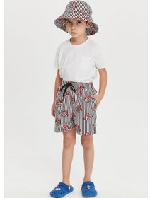 Resim Benitto Kids Erkek Çocuk Desenli Bucket Şapka 7003-kırmızı Kırmızı 
