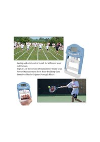 Resim Aubyhe Güç Test Cihazı Sporcu Kas Geliştirme Aletleri Fizyoterapi Rehabilitasyon 90kg Lcd Ekranlı El Grip Dynamometresi Pil Dahil Değil 