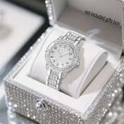 Resim 1 adet Zarif Kadın Saati, Gül Altın, Altın ve Gümüş Renklerde Mevcut, Çok Katmanlı Zincir Kayış, Üç Boyutlu Kadran, Üç Boyutlu Ölçü, Banketler ve Resmi Etkinlikler İçin Mükemmel, Banket Aksesuarı|Zarif Saat Tasarımı|Dayanıklı Saat Kayışı 