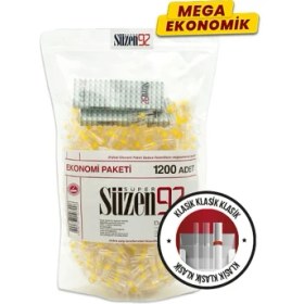 Resim Süzen92 1200'lük Sigara Filtresi Ağızlık + 2 Adet 10'lu Taşıma Kutusu 