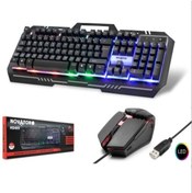 Resim HADRON Hd865 Kablolu Oyuncu Klavye Mouse Set Led Q Siyah 