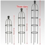 Resim Sunshine022 Siyah Üç Katlı 120cm Pmmj Dikey Bahçe Tırmanıcı Bitki Filesi 