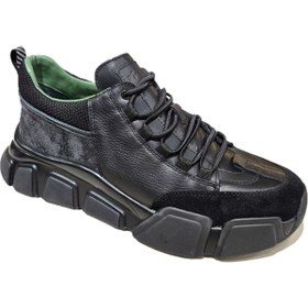 Resim MARCOMEN Hakiki Deri Kalın Taban Bağcıklı Erkek Sneaker Ayakkabı 20006 