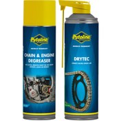 Resim PUTOLINE Zincir Ve Motor Temizleme + Dry Tech Race Zincir Yağı 500ml 