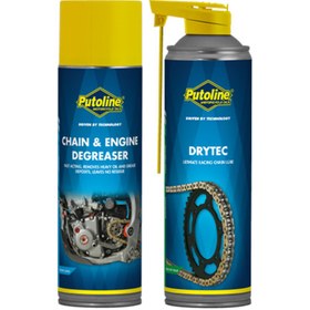 Resim PUTOLINE Zincir Ve Motor Temizleme + Dry Tech Race Zincir Yağı 500ml 