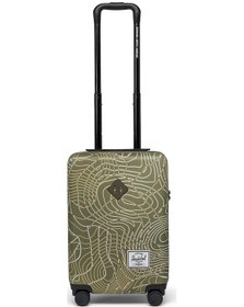 Resim Herschel Heritage Hardshell Carry On Luggage Kabin Boy Valiz 11197 Ivy Green Topography 