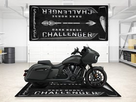 Resim CHALLENGER DARK HORSE İçin Tasarlanmış Motosiklet Matı - MM7332 - Titanium Smoke / Kişiye Özel / 260cm x 120cm 