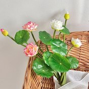 Resim Sanal Simülasyon Lotus ve Su Lili Akvaryum Dekorasyonu, Oturma Odası ve Yemek Masası Dekorasyonu, Tapınak Dekorasyonu, Açık Havuz Dekorasyonu 